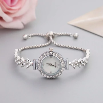 Crystal Silver Luxe női karóra